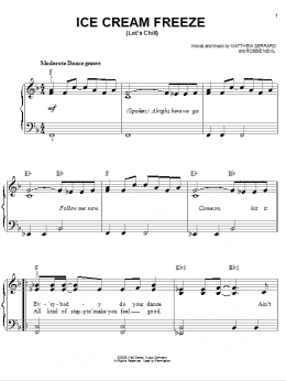 page one of Ice Cream Freeze (Let's Chill) (Easy Piano)