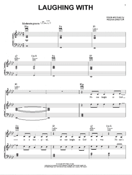 page one of Laughing With (Piano, Vocal & Guitar Chords (Right-Hand Melody))