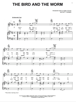 page one of The Bird And The Worm (Piano, Vocal & Guitar Chords (Right-Hand Melody))