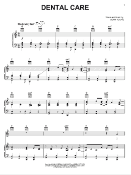 page one of Dental Care (Piano, Vocal & Guitar Chords (Right-Hand Melody))
