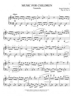 page one of Tarantella (Piano Solo)