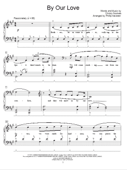 page one of By Our Love (arr. Phillip Keveren) (Educational Piano)