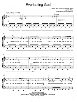 page one of Everlasting God (arr. Phillip Keveren) (Educational Piano)