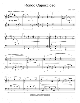 page one of Rondo Capriccioso (Educational Piano)