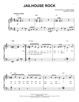 page one of Jailhouse Rock (Easy Piano)