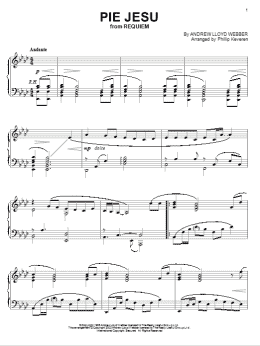 page one of Pie Jesu (arr. Phillip Keveren) (Piano Solo)