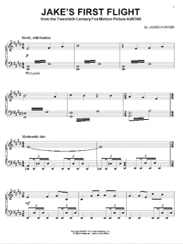 page one of Jake's First Flight (Piano Solo)