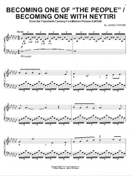 page one of Becoming One Of "The People" / Becoming One With Neytiri (Piano Solo)