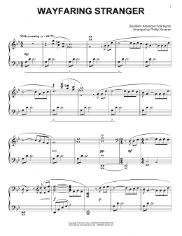 page one of Wayfaring Stranger (arr. Phillip Keveren) (Piano Solo)