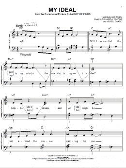 page one of My Ideal (Easy Piano)