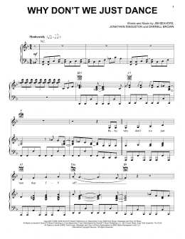 page one of Why Don't We Just Dance (Piano, Vocal & Guitar Chords (Right-Hand Melody))