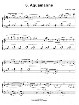 page one of Aquamarine (Piano Solo)