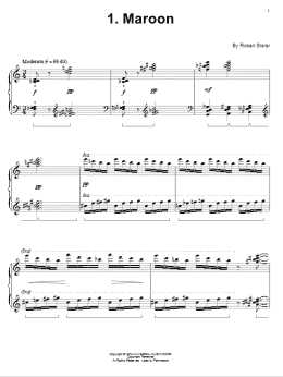 page one of Maroon (Piano Solo)