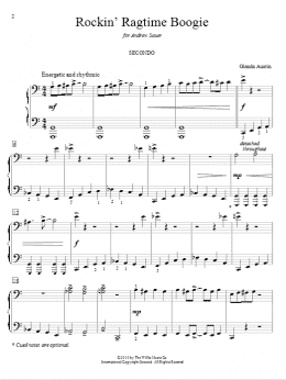 page one of Rockin' Ragtime Boogie (Piano Duet)