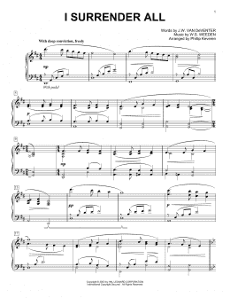 page one of I Surrender All (arr. Phillip Keveren) (Piano Solo)