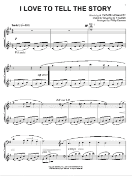 page one of I Love To Tell The Story (arr. Phillip Keveren) (Piano Solo)