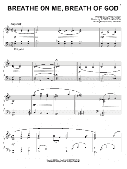 page one of Breathe On Me, Breath Of God (arr. Phillip Keveren) (Piano Solo)
