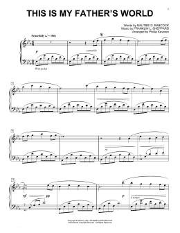page one of This Is My Father's World (arr. Phillip Keveren) (Piano Solo)
