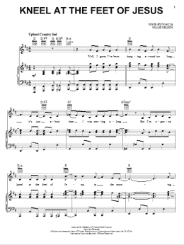 page one of Kneel At The Feet Of Jesus (Piano, Vocal & Guitar Chords (Right-Hand Melody))