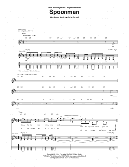 page one of Spoonman (Guitar Tab)