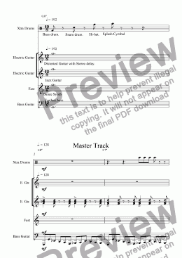 page one of Master Track