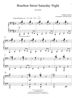page one of Bourbon Street Saturday Night (Piano Duet)