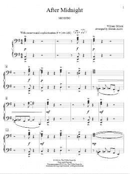page one of After Midnight (Piano Duet)