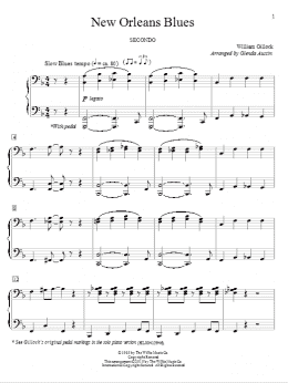 page one of New Orleans Blues (Piano Duet)