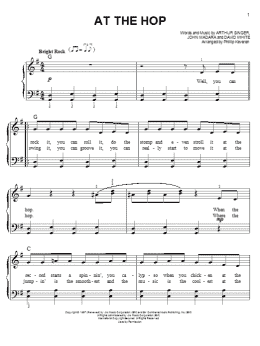 page one of At The Hop (arr. Phillip Keveren) (Easy Piano)