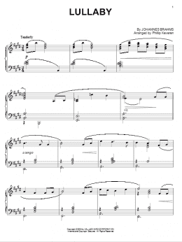 page one of Lullaby [Jazz version] (arr. Phillip Keveren) (Piano Solo)