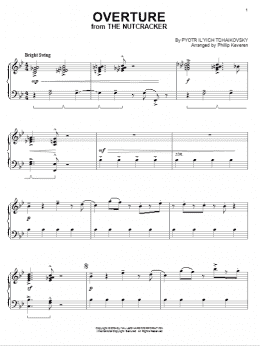 page one of Overture [Jazz version] (from The Nutcracker) (arr. Phillip Keveren) (Piano Solo)