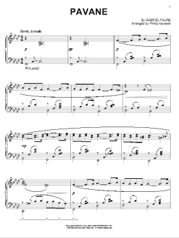page one of Pavane [Jazz version] (arr. Phillip Keveren) (Piano Solo)