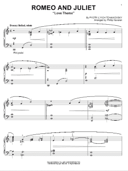 page one of Romeo And Juliet (Love Theme) [Jazz version] (arr. Phillip Keveren) (Piano Solo)