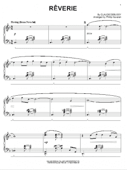 page one of Reverie [Jazz version] (arr. Phillip Keveren) (Piano Solo)