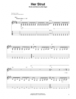 page one of Her Strut (Guitar Tab (Single Guitar))