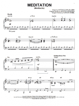 page one of Meditation (Meditacao) [Jazz version] (arr. Brent Edstrom) (Piano Solo)
