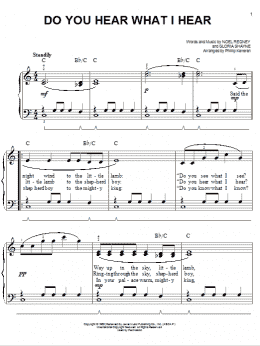 page one of Do You Hear What I Hear (arr. Phillip Keveren) (Easy Piano)
