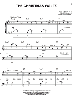page one of The Christmas Waltz (arr. Phillip Keveren) (Easy Piano)