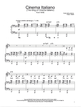 page one of Cinema Italiano (Piano, Vocal & Guitar Chords (Right-Hand Melody))