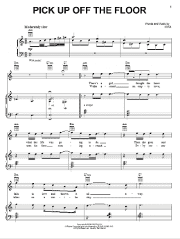 page one of Pick Up Off The Floor (Piano, Vocal & Guitar Chords (Right-Hand Melody))
