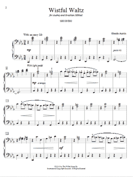 page one of Wistful Waltz (Piano Duet)
