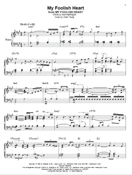 page one of My Foolish Heart (Piano & Vocal)