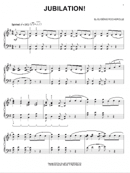 page one of Jubilation! (Piano Solo)