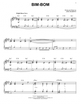 page one of Bim-Bom [Jazz version] (arr. Brent Edstrom) (Piano Solo)