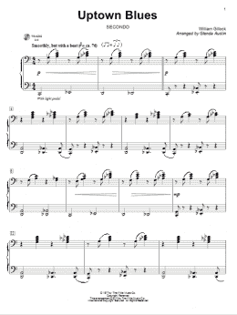 page one of Uptown Blues (Piano Duet)
