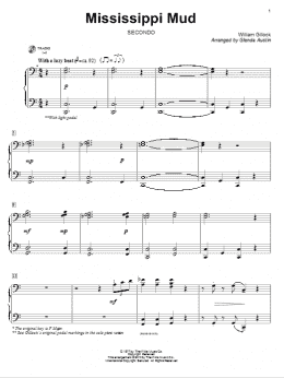 page one of Mississippi Mud (Piano Duet)