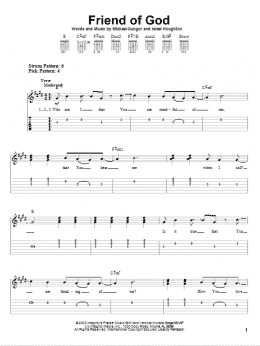 page one of Friend Of God (Easy Guitar Tab)