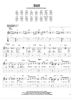 page one of Still (Easy Guitar Tab)