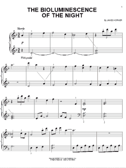 page one of The Bioluminescence Of The Night (Easy Piano)