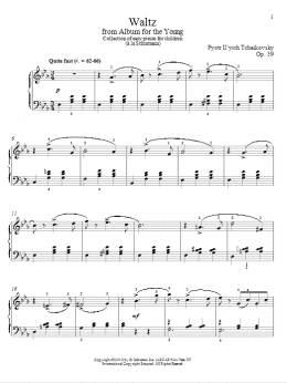 page one of Waltz (Piano Solo)